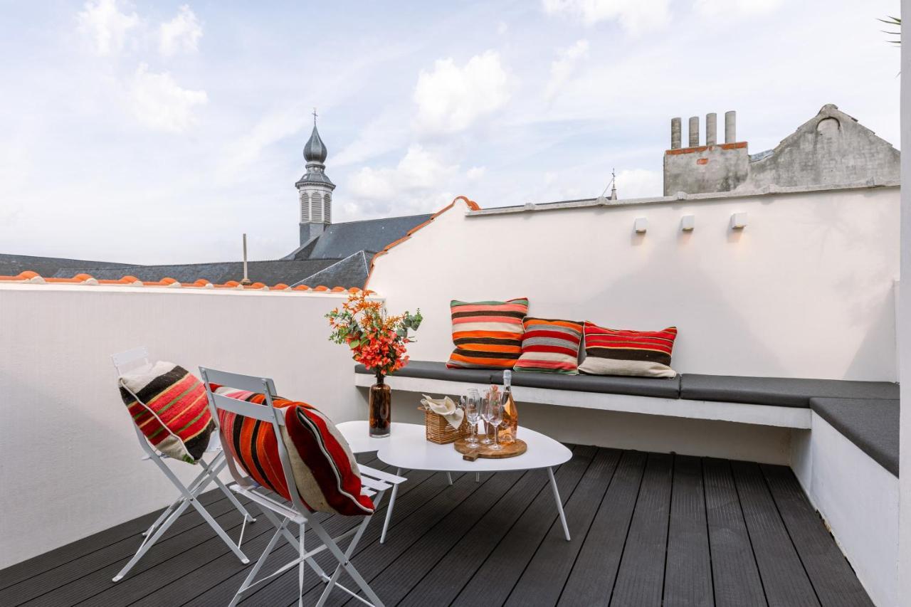 Duplex-Apartment With Terrace On Top Location In Gent Buitenkant foto