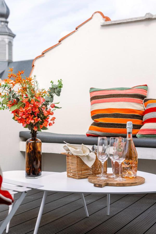 Duplex-Apartment With Terrace On Top Location In Gent Buitenkant foto